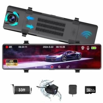 4K Mirror Dual Dash Cam